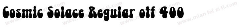 Cosmic Solace Regular otf 400 字体字体转换